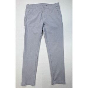 BYLT Skinny Pant 2.0 Mens 36 Gray Tapered Stretch Zip Pocket Chino LIMITED USE